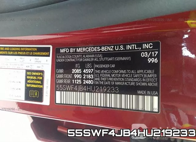 55SWF4JB4HU219233 фото 10