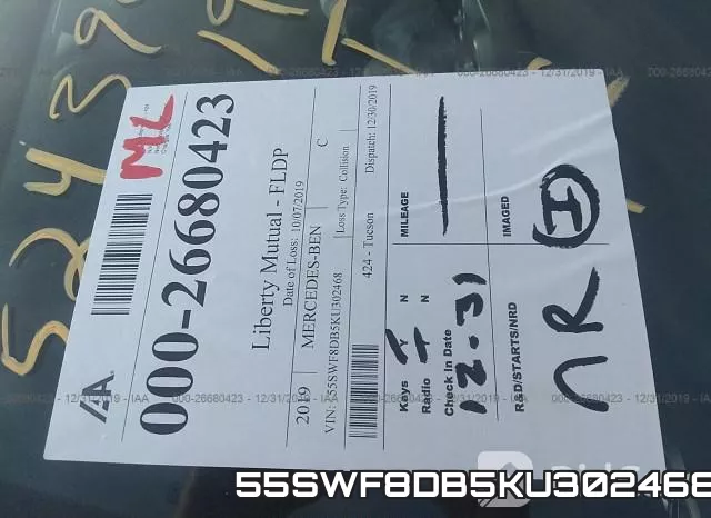 55SWF8DB5KU302468 фото 8