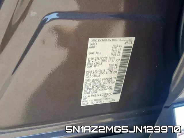 5N1AZ2MG5JN123970 фото 2