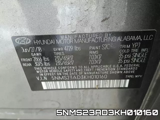 5NMS23AD3KH010160 фото 2