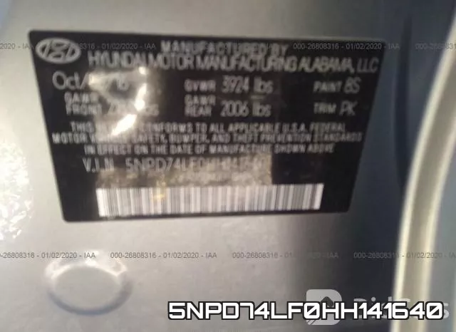5NPD74LF0HH141640 фото 10