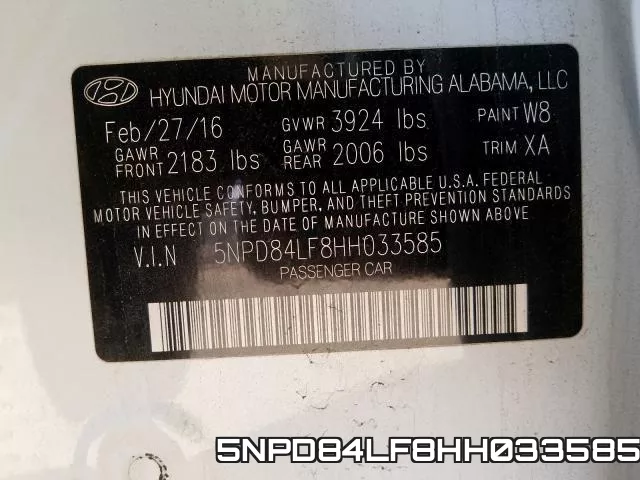 5NPD84LF8HH033585 фото 2