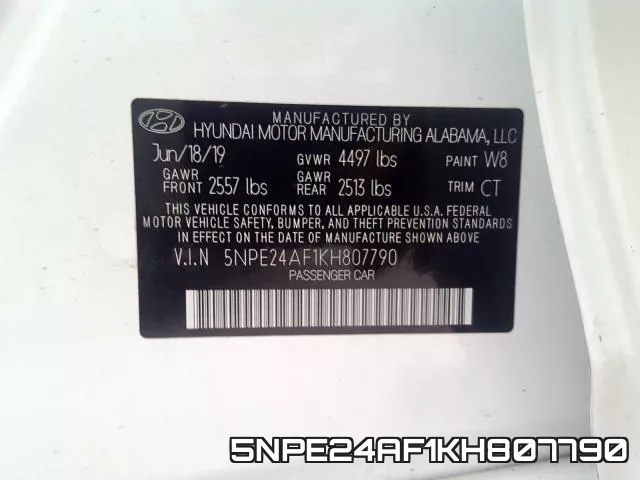 5NPE24AF1KH807790 фото 2