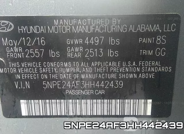 5NPE24AF3HH442439 фото 10