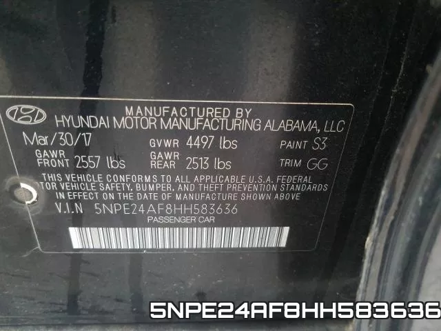 5NPE24AF8HH583636 фото 2