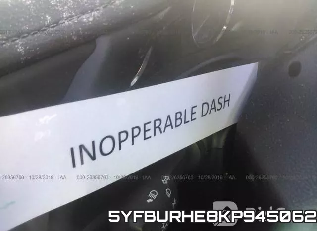 5YFBURHE8KP945062 фото 8