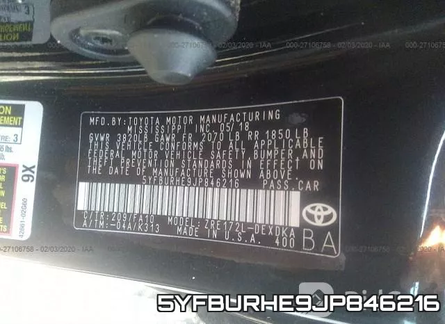 5YFBURHE9JP846216 фото 10