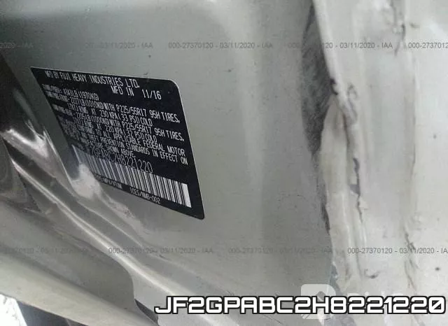 JF2GPABC2H8221220 фото 10