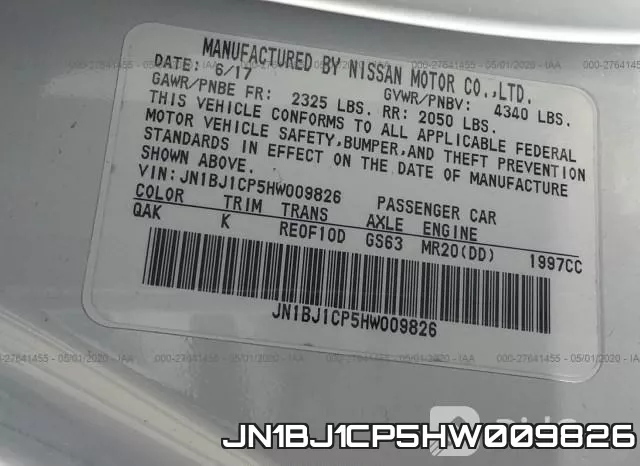 JN1BJ1CP5HW009826 фото 10
