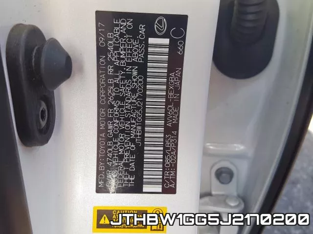 JTHBW1GG5J2170200 фото 2