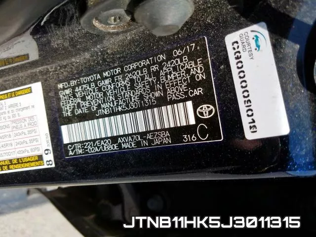 JTNB11HK5J3011315 фото 2
