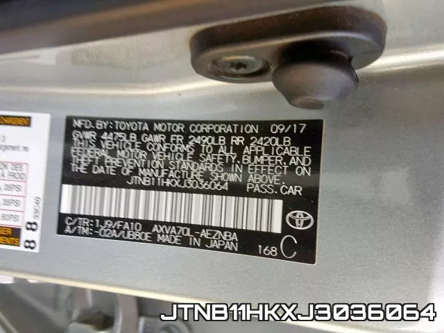 JTNB11HKXJ3036064 фото 2