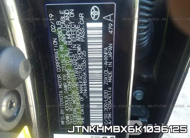 JTNKHMBX6K1036125 фото 10