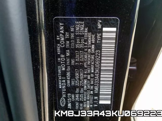 KM8J33A43KU069223 фото 2