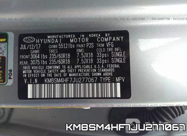 KM8SM4HF7JU277067 фото 10