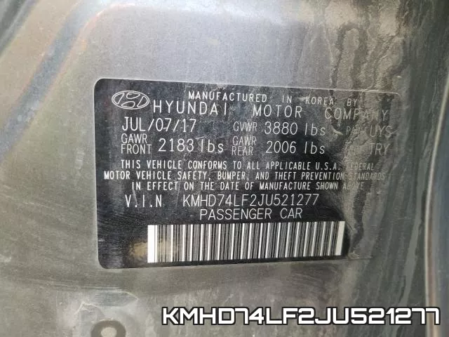 KMHD74LF2JU521277 фото 2