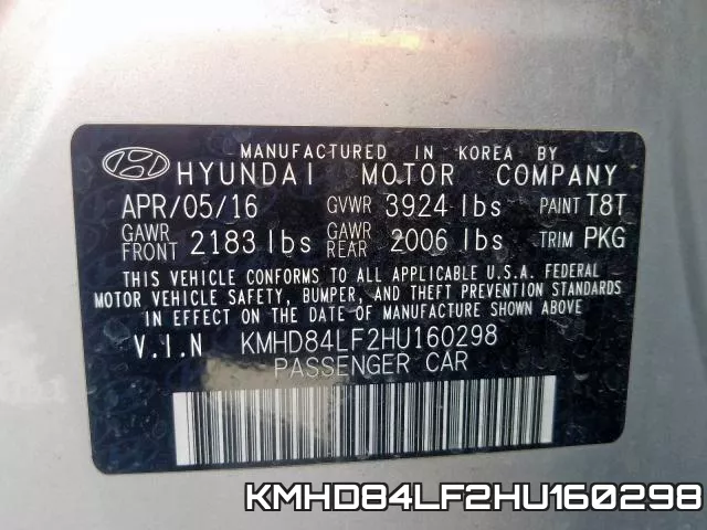 KMHD84LF2HU160298 фото 2
