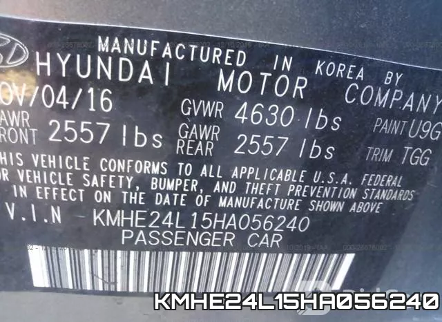 KMHE24L15HA056240 фото 10