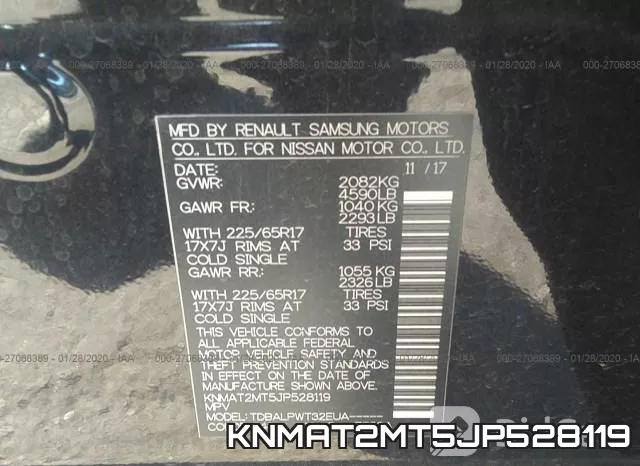 KNMAT2MT5JP528119 фото 10
