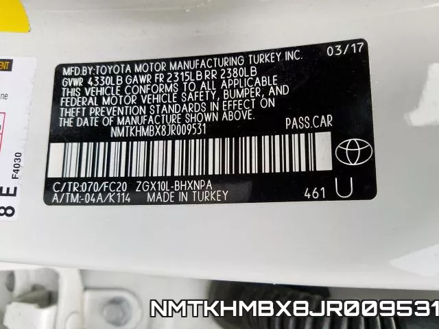 NMTKHMBX8JR009531 фото 2