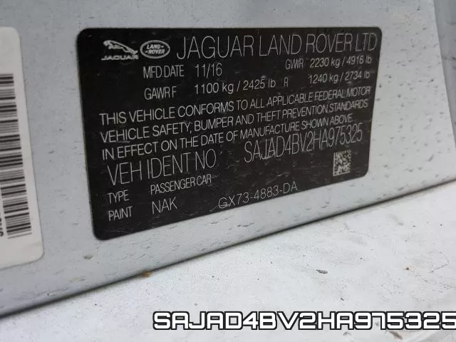SAJAD4BV2HA975325 фото 2