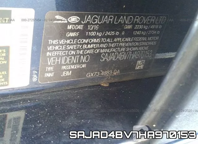 SAJAD4BV7HA970153 фото 10