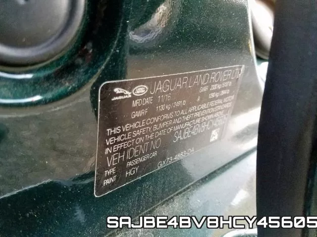SAJBE4BV8HCY45605 фото 2