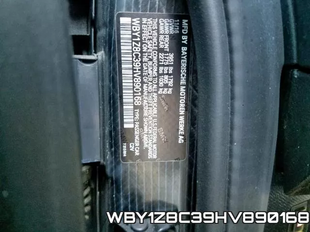 WBY1Z8C39HV890168 фото 2