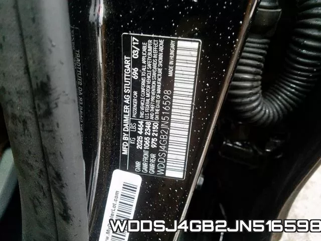 WDDSJ4GB2JN516598 фото 2