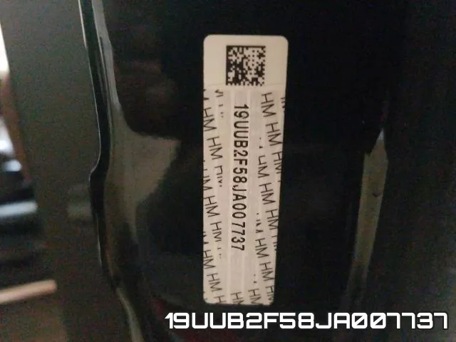 19UUB2F58JA007737 фото 2