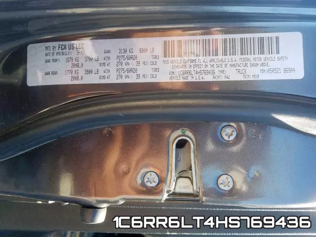 1C6RR6LT4HS769436 фото 2