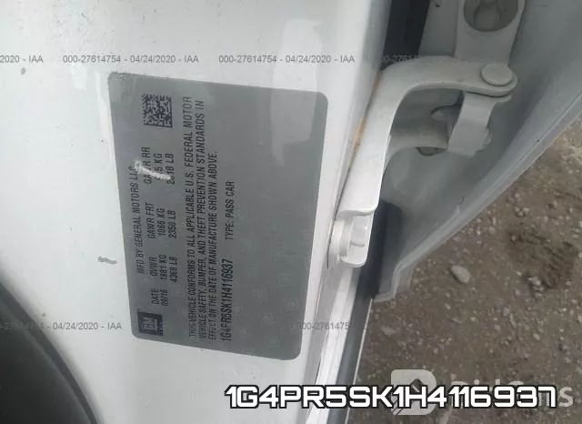 1G4PR5SK1H4116937 фото 10