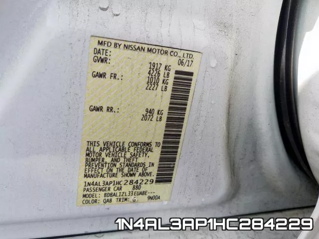 1N4AL3AP1HC284229 фото 2