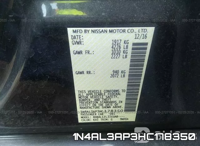 1N4AL3AP3HC178350 фото 10
