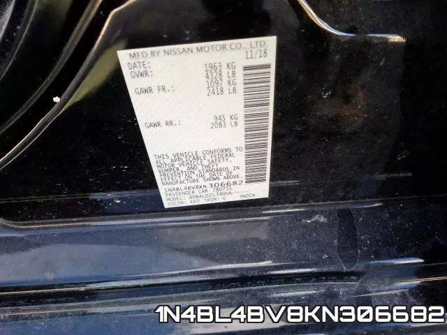 1N4BL4BV8KN306682 фото 2