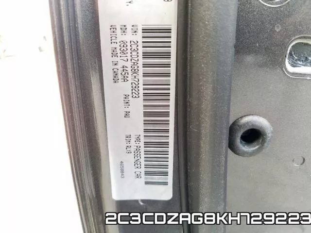 2C3CDZAG8KH729223 фото 2