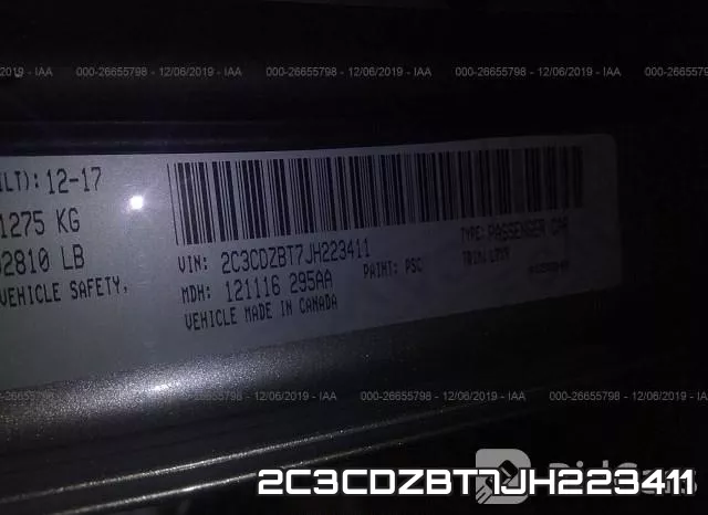 2C3CDZBT7JH223411 фото 10