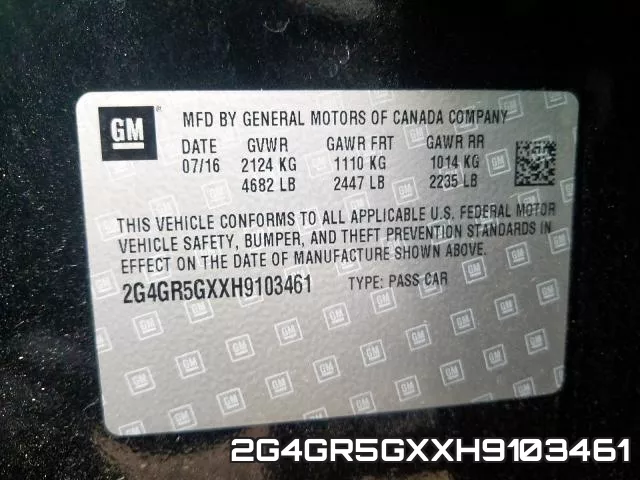 2G4GR5GXXH9103461 фото 2