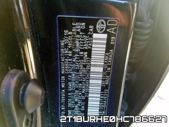 2T1BURHE0HC786627 фото 2