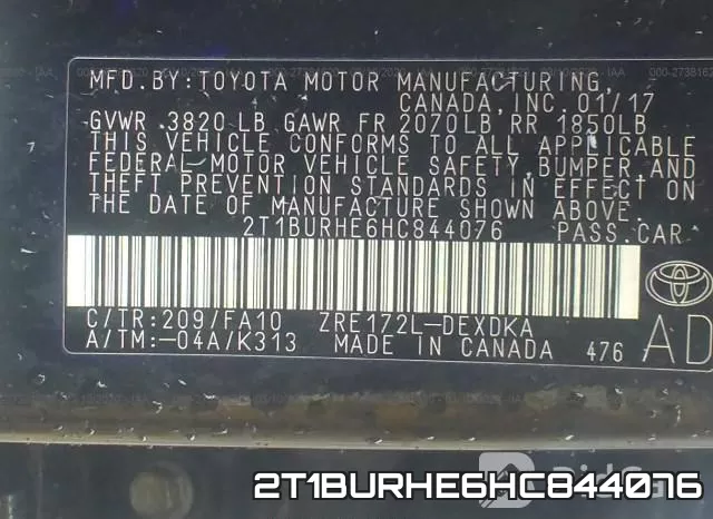 2T1BURHE6HC844076 фото 10