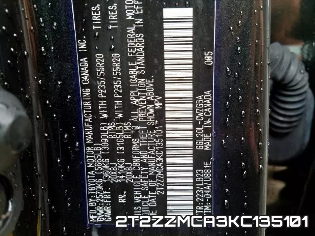 2T2ZZMCA3KC135101 фото 2