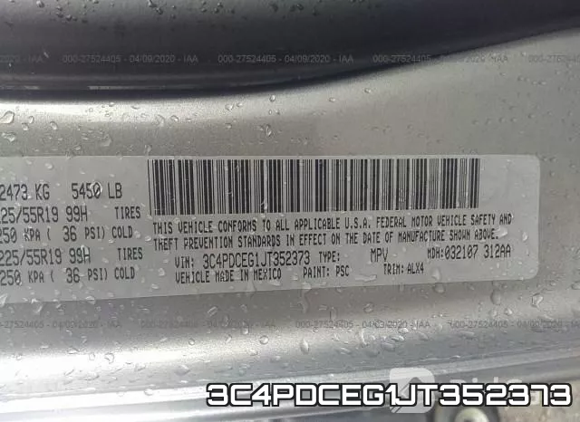 3C4PDCEG1JT352373 фото 10