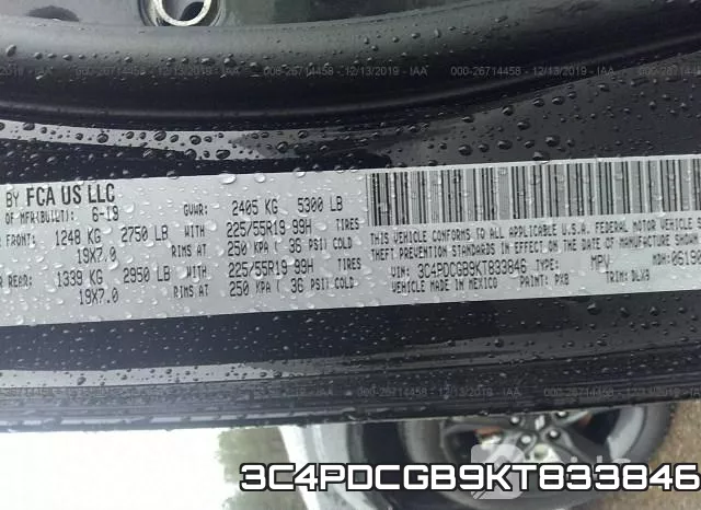 3C4PDCGB9KT833846 фото 10