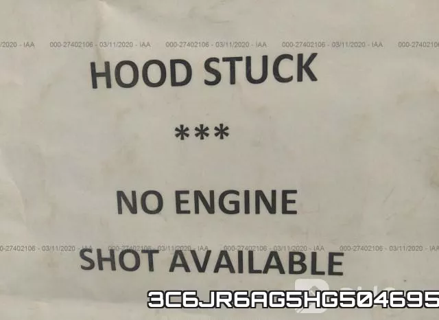 3C6JR6AG5HG504695 фото 2