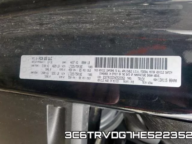 3C6TRVDG7HE522352 фото 2