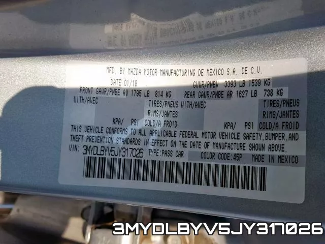 3MYDLBYV5JY317026 фото 2