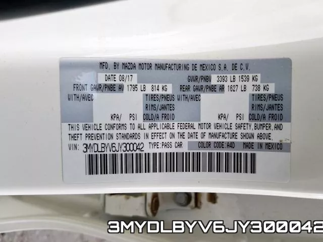 3MYDLBYV6JY300042 фото 2