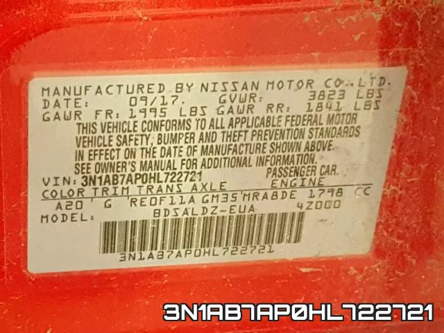 3N1AB7AP0HL722721 фото 2