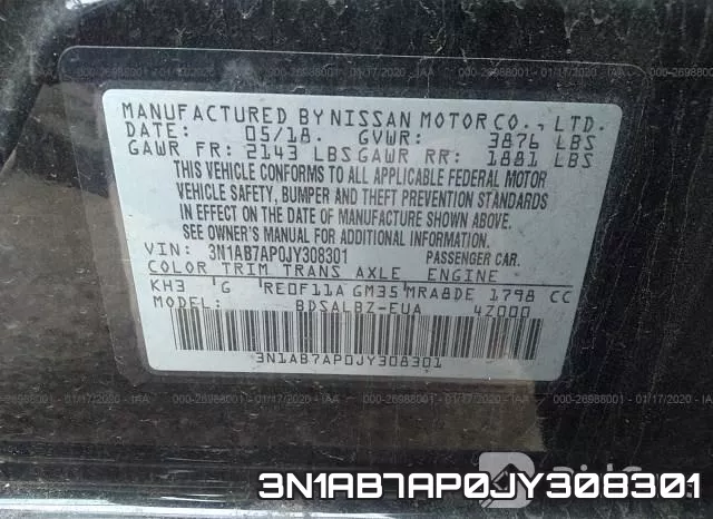 3N1AB7AP0JY308301 фото 10
