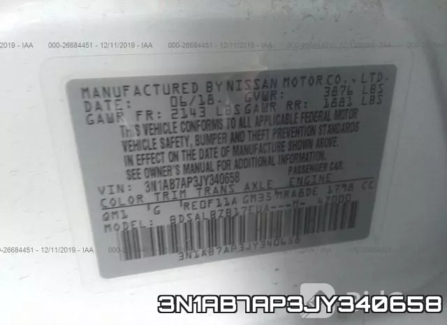 3N1AB7AP3JY340658 фото 10